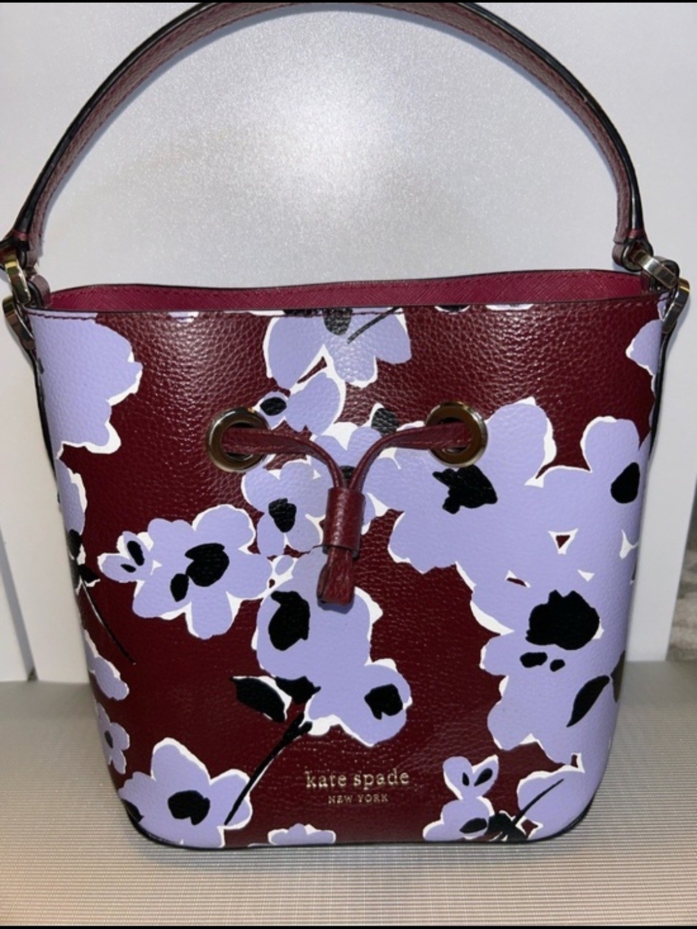 Kate Spade New York Eva Wildflower Bouquet Small Bucket Bag